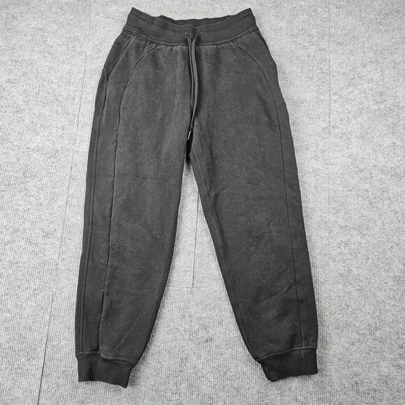 Lululemon Scuba Joggers Womens 4 Black Athleisure Minimal Training Gym Oversized - Picture 1 of 5